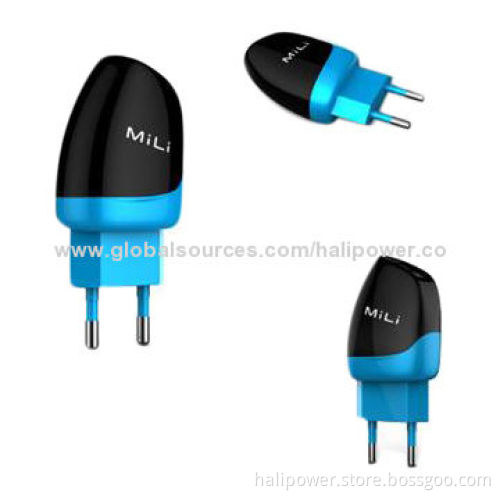 Dolphin-shaped Dual USB Ports Portable Adapters, 5V/2.4A Output, 100-240V Input